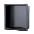 12 x 12 Inches Stainless Steel Black 18-Gauche Shower Niche
