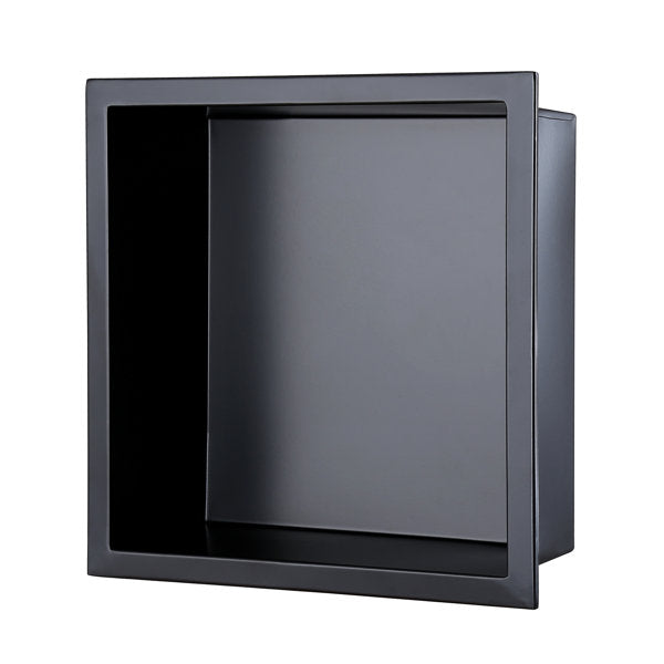 12 x 12 Inches Stainless Steel Black 18-Gauche Shower Niche