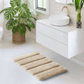 1500gsm Chanchal Wheat Tufted Pearl Channel Bath Rug 17x24"