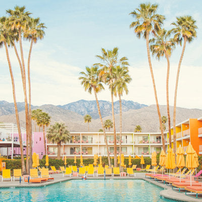 "Poolside In Palm Springs" by Eye Poetry Photographic Print