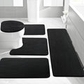 5 Piece Plush Memory Foam Bath Rug Set with Non-Slip Backing and High Absorbency