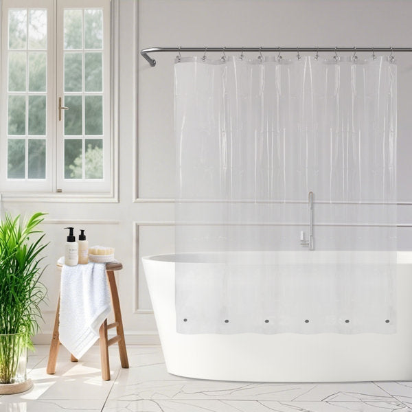 8G PEVA Solid Color Single Waterproof Shower Curtain Liner