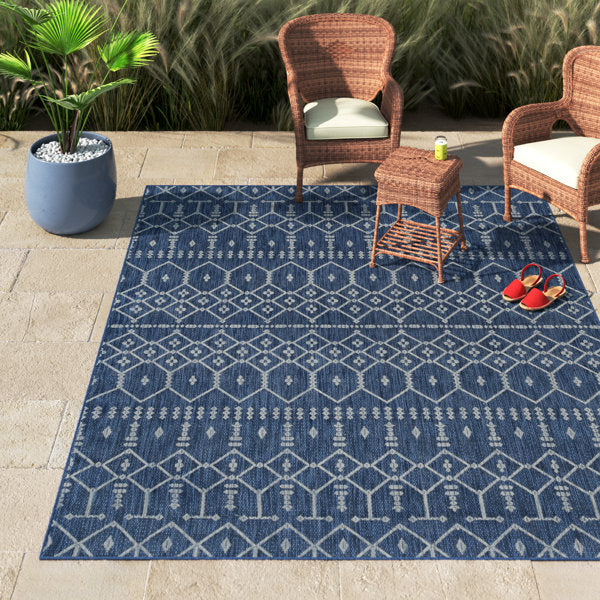 Better Hurry 59 sold in 5 days 10 Sizes Aitken Machine Woven Geometric Indoor and Outdoor Rug