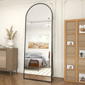 , 3 Sizes Alizeh Arched Metal Oversized Full Length Mirrors Wall Mirrors with Stand