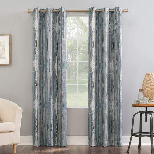 Allegory Abstract Painting Blackout Grommet Curtain Panel