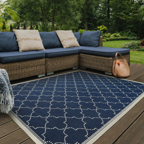 Anastasaos Geometric Power Loom Indoor / Outdoor Rug