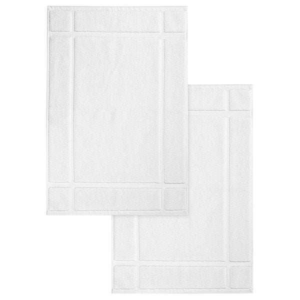 Bath Mat - for Bathroom Floor - Highly Absorbent - Machine Washable (Set of 2)