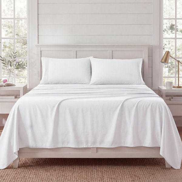 Bedsure Deep Pocket Sheet Set - Fits Mattresses Up to 21 Inches Thick - GentleSoft Bed Sheet set, Moisture Wicking, Soft & Cooling Bed Sheet & Pillowcases, Easy & Secure Fit