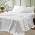 Bedsure Polyester Microfiber Sheet Set Hotel Luxury Sheets, Easy Care Cooling Bed Sheet Set 84GSM(101" x 107")GentleSoft™️