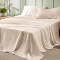 Bedsure Polyester Microfiber Sheet Set Hotel Luxury Sheets, Easy Care Cooling Bed Sheet Set 84GSM(89" x 101") GentleSoft™️