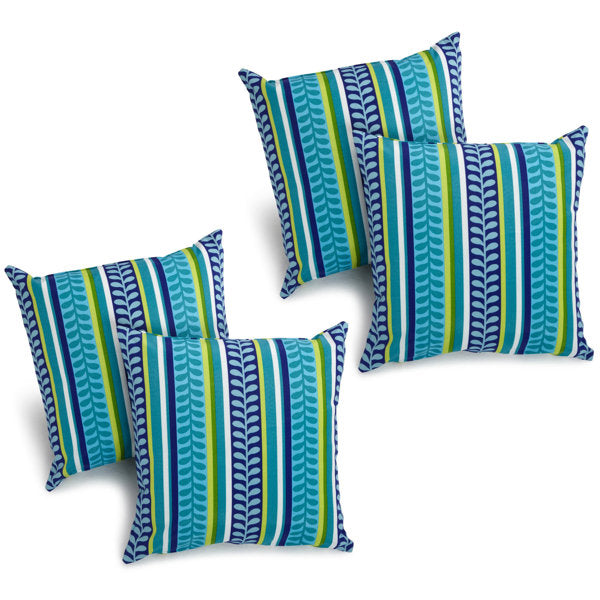 Blazing Needles Indoor/Outdoor Throw Pillow (Set of 4)