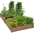 , 2 Sizes Cisbrough Multi-sized Outdoor Fir Wood Elevated Planter Box for Yard