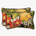 Clemens Noir Indoor/Outdoor Lumbar Pillow (Set of 2)