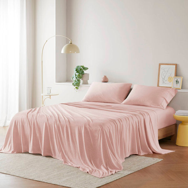 Cotton Blend Jersey Knit All Season Sheet Set