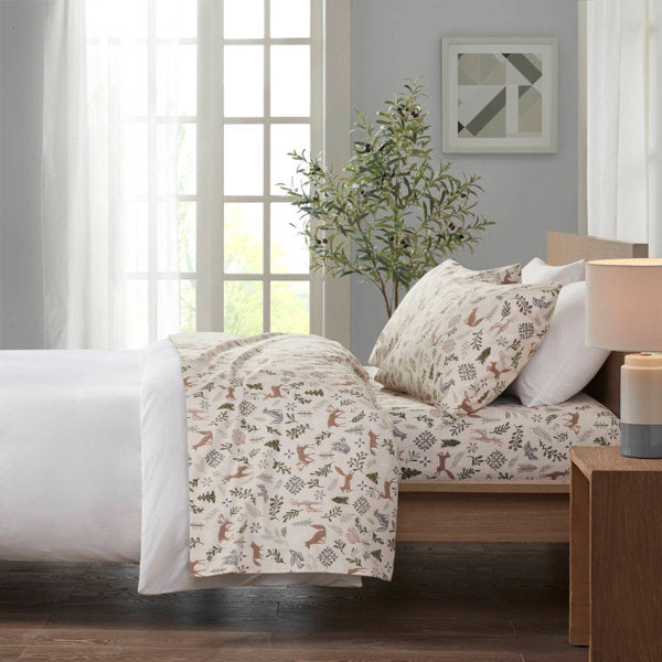 Cozy Flannel 100% Cotton Sheet Set