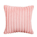 Deconov Decorative Faux Rabbit Fur Flannel Square Throw Pillow Covers (Set of 4)
