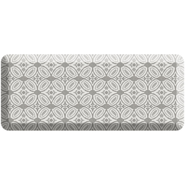Designer Comfort Anti‑Fatigue Kitchen Comfort Mat – Atlas Medallion Grey