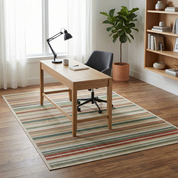 Dimesford Striped Indoor / Outdoor Rug