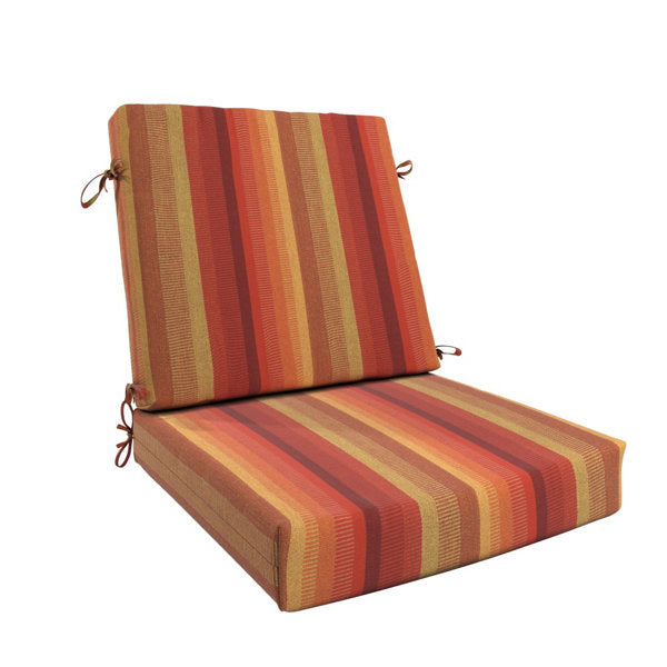More Options Dining Chair Cushion, 20" X 40" X 3.5", Premium Memory Foam Core With Waterfall Edge, Sunbrella Fabric, Patio Cushion For Outdoor Dining Chairs