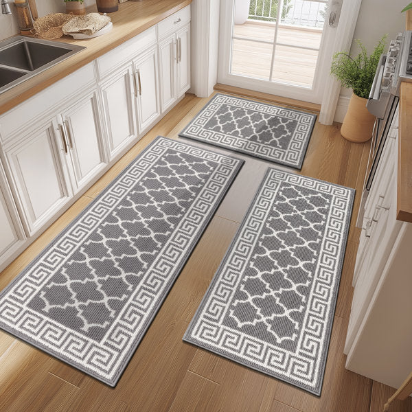 Dirt-resistant Kitchen Mat Door Mat Runner (Set of 3)