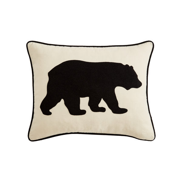 Eddie Bauer Bear Felt Throw Pillow