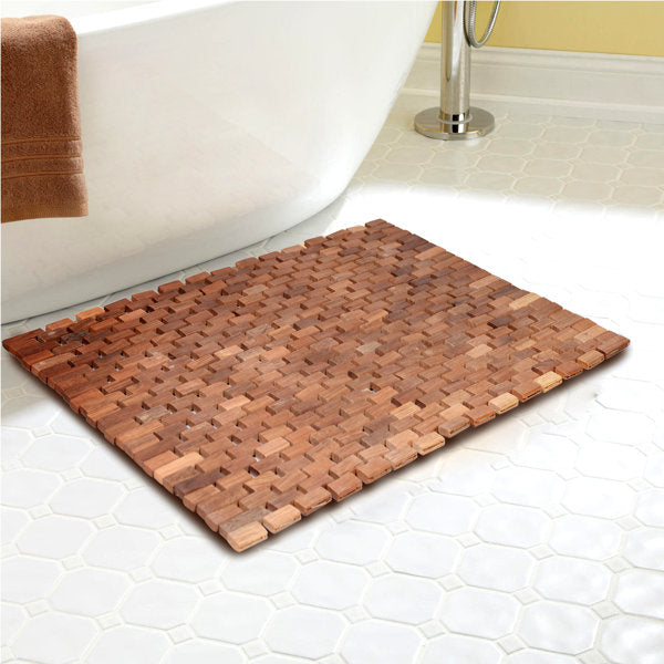 Edinburgh Reversible Teak Wood Anti-Slip Shower Mat