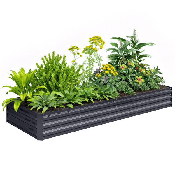 Better Hurry 36 sold in 5 days 2 Colors, 5 Sizes Evelin Metal Rectangular Raised Garden Bed