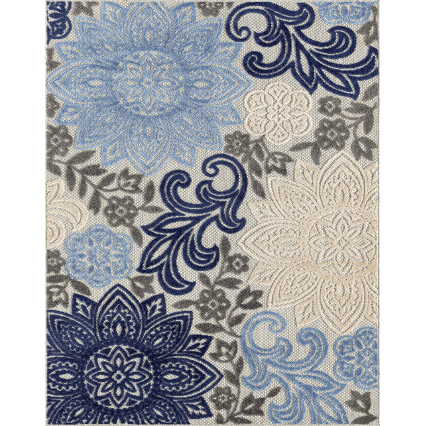 Better Hurry 45 sold in 5 days 6 Sizes Floral Flatweave Indoor / Outdoor Area Rug