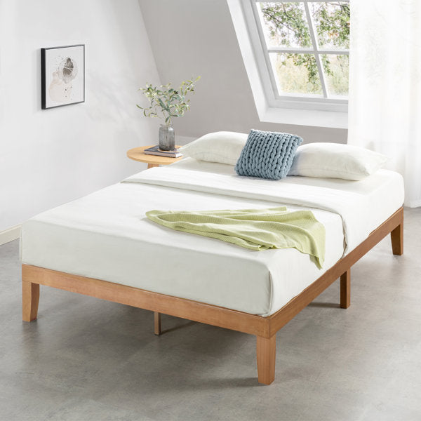 , 6 Sizes Harlow Solid Wood Platform Bed