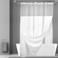 Harnage Shower Curtain with Hooks Included and with Liner Included