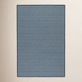 Herringbone Navy Machine Washable Rug