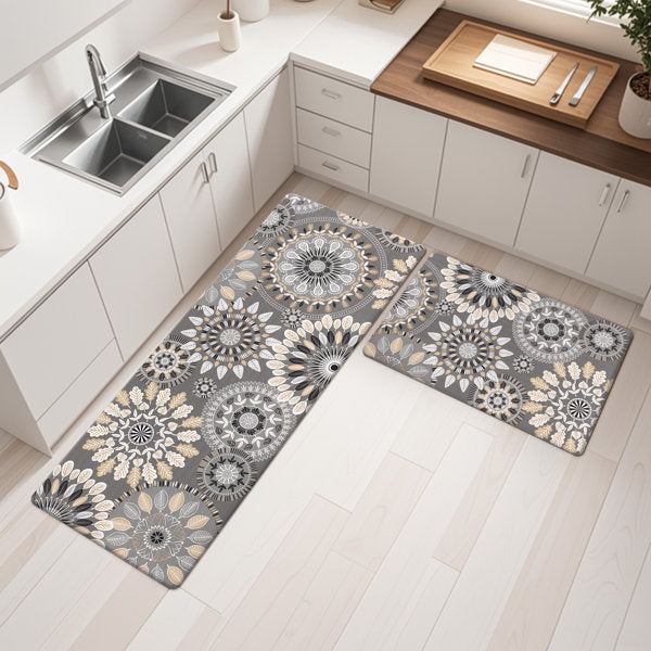 Jalissia Anti-Fatigue Non-Skid Kitchen Mat (Set of 2)