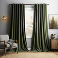Lauier Velvet Blackout Curtain Pair (Set of 2)