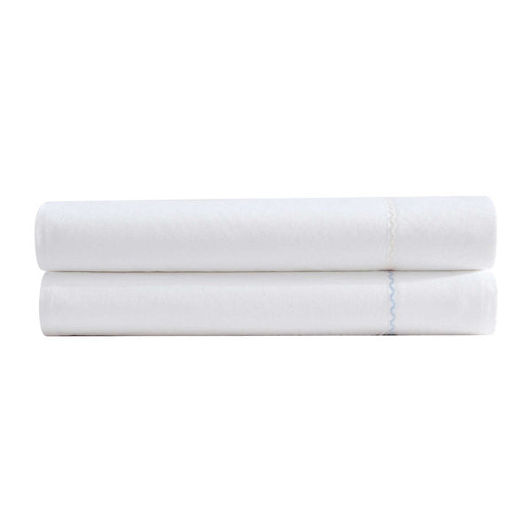 Laura Ashley Cotton Percale Scallop Embroidered Sheet Set