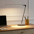 Brightech Libra 39 In Dimmable Led Industrial Desk Lamp With Usb C Port And Adjustable Lamp Head