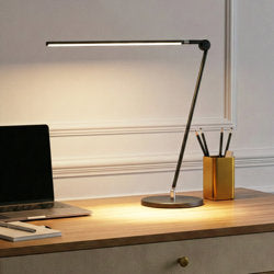 Brightech Libra 39 In Dimmable Led Industrial Desk Lamp With Usb C Port And Adjustable Lamp Head