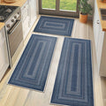 Machine Washable Kitchen Mat with Non-Slip Backing (Set of 3)