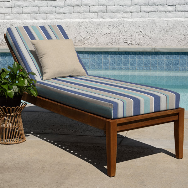 Better Hurry 167 sold in 5 days 4 Sizes Meridian Outdoor Chaise Lounge Cushion 閳?Weather-Resistant, Reversible, Plush Comfort