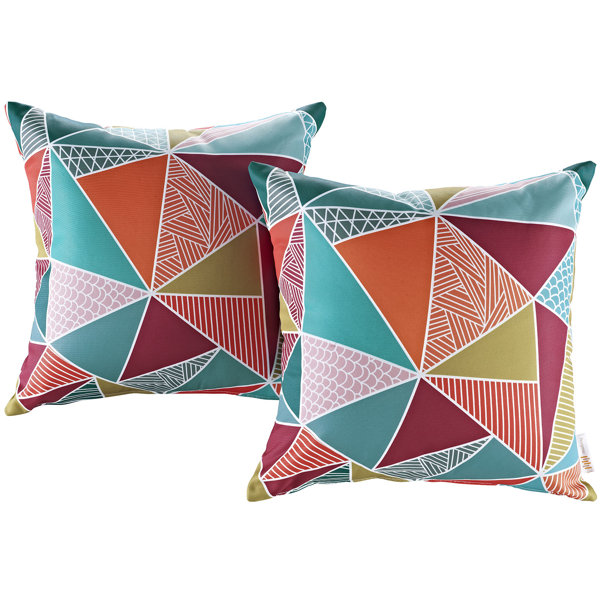 Modway Outdoor Indoor Two All Weather Patio Throw Pillows (Set of 2)