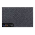 New Durable And Versatile Polypropylene Rubber Door Mat 36" x 60" All Weather Inside Outside Checkered Design Doormat