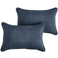 New Sunbrella 2023 Sunbrella搴?Lumbar Rectangular Indoor/Outdoor Pillow Cover & Insert (Set of 2)