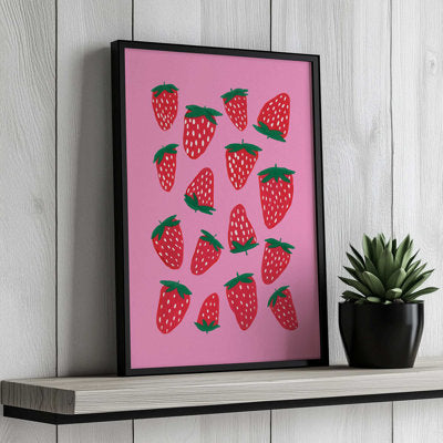 Organic Summer Strawberries By Garima Dhawan Canvas Art Print