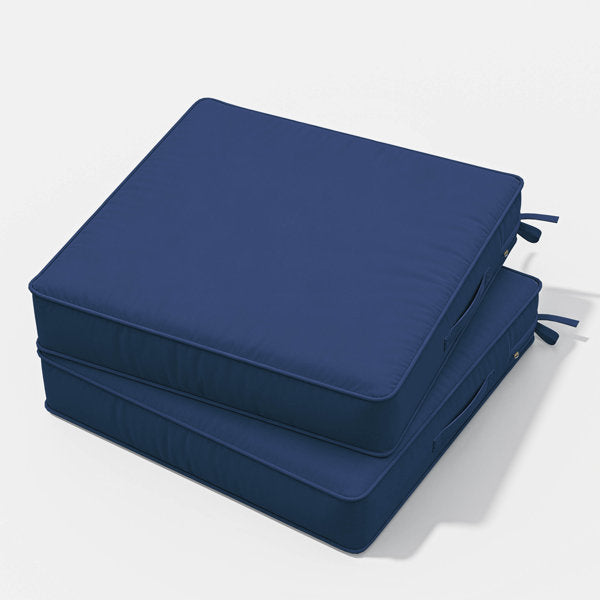 Outdoor Chair Seat Cushions閿涘ater-Resistant Patio Chair Cushions With Handle And Non-Slip Bottom (Set of 2)
