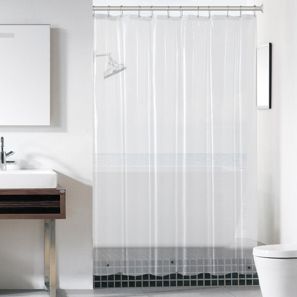 PEVA 10 Gauge Heavyweight Shower Liner, 72" x 72"