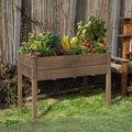 Better Hurry 66 sold in 5 days 5 Colors, 4 Sizes Rigney Outdoor Fir Wood Elevated Planter with Fabric Liner & Drainage Holes