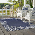 Better Hurry 61 sold in 5 days 9 Sizes Seraphine Coastal Flatweave Navy Indoor / Outdoor Area Rug