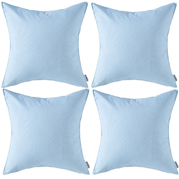 , 4 Sizes Set Of 4 Outdoor Waterproof Pillow Covers (Set of 4)