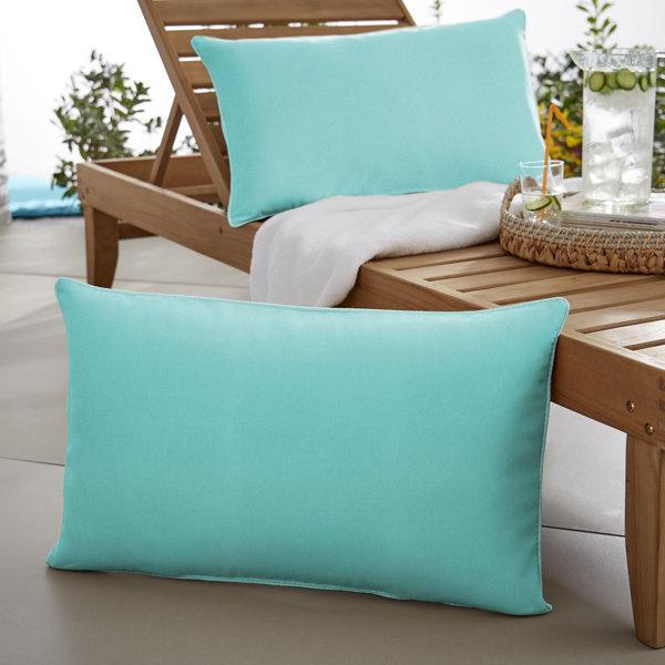 Sunbrella Canvas Aruba Indoor/Outdoor Xl Lumbar Pillow, Set Of 2 (Set of 2)
