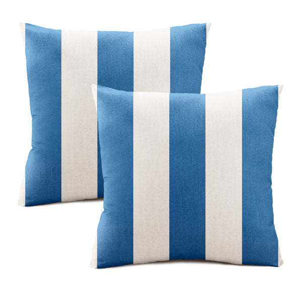 , 2 Sizes Sunbrella Throw Square Indoor/Outdoor Pillow Cover (Set of 2)