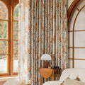 Susanna Linen Blend Room Darkening Curtain Panel Pair (Set of 2)